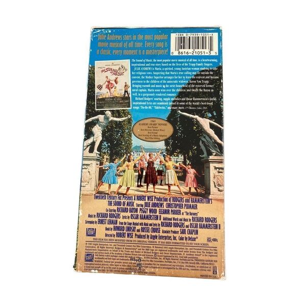 The Sound Of Music Double VHS Tape Vintage Movie 80s 90s Y2K Family Kids Electro - Picture 2 of 3
